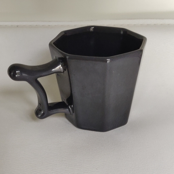 Starbucks Holiday 2013 Silver Metallic Gray Octagon Mug - Picture 2 of 6